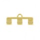 Cymbal ™ DQ metal ending Piperi III for Tila beads - Gold